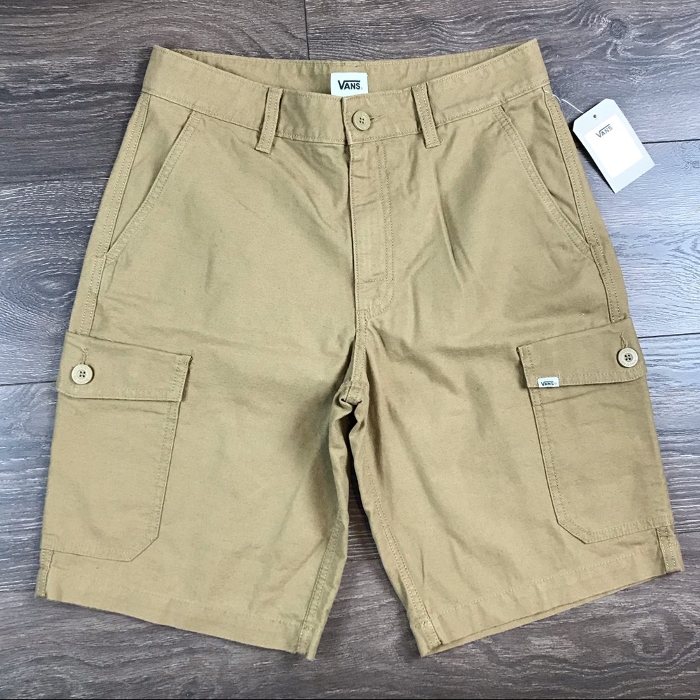 Vans Decker Short-K New Dirt Men’s Khaki Cargo Shorts Regular Fit Size 30 NEW